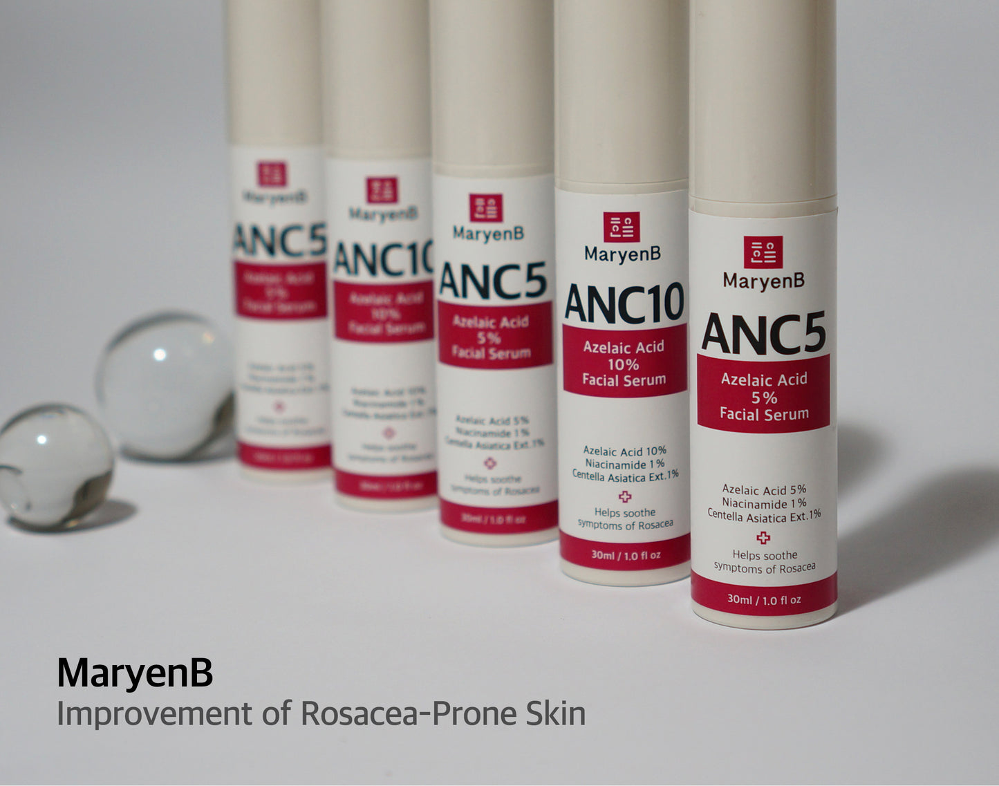 MaryenB Azelaic Acid 10% Serum | Redness, Blemish & Dark Spot Care with Niacinamide & Cica - 1 Fl Oz