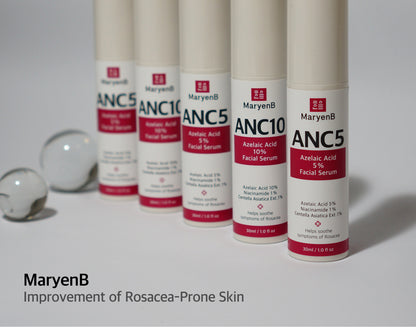 MaryenB Azelaic Acid 10% Serum | Redness, Blemish & Dark Spot Care with Niacinamide & Cica - 1 Fl Oz
