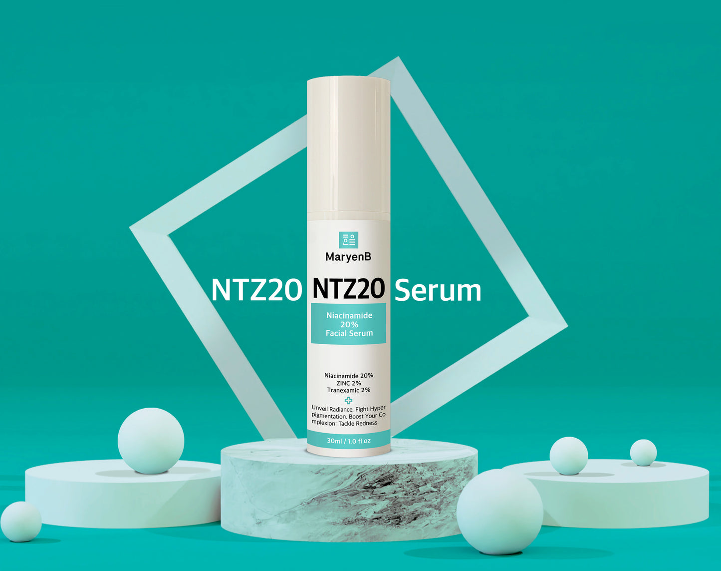 MaryenB Niacinamide 20% Serum | Oil Control, Pore Care & Dark Spot Support with Zinc PCA & Tranexamic Acid