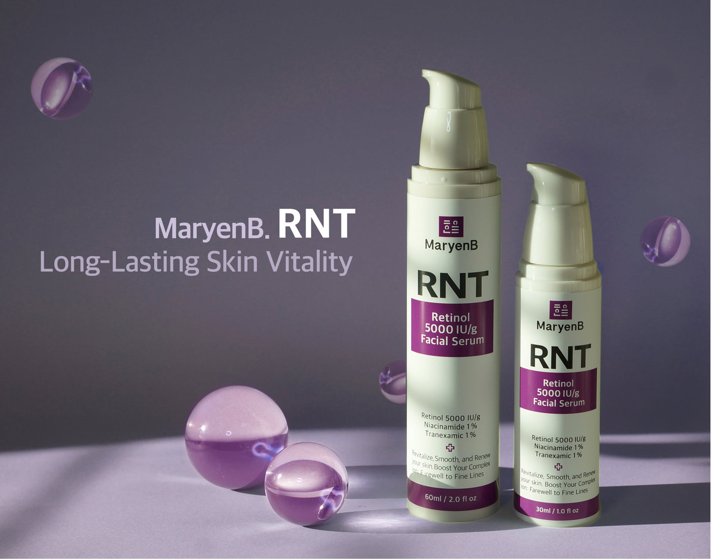 MaryenB Retinol 5000 IU Serum | Fine Lines & Uneven Tone Anti-Aging Care with Niacinamide & Tranexamic Acid
