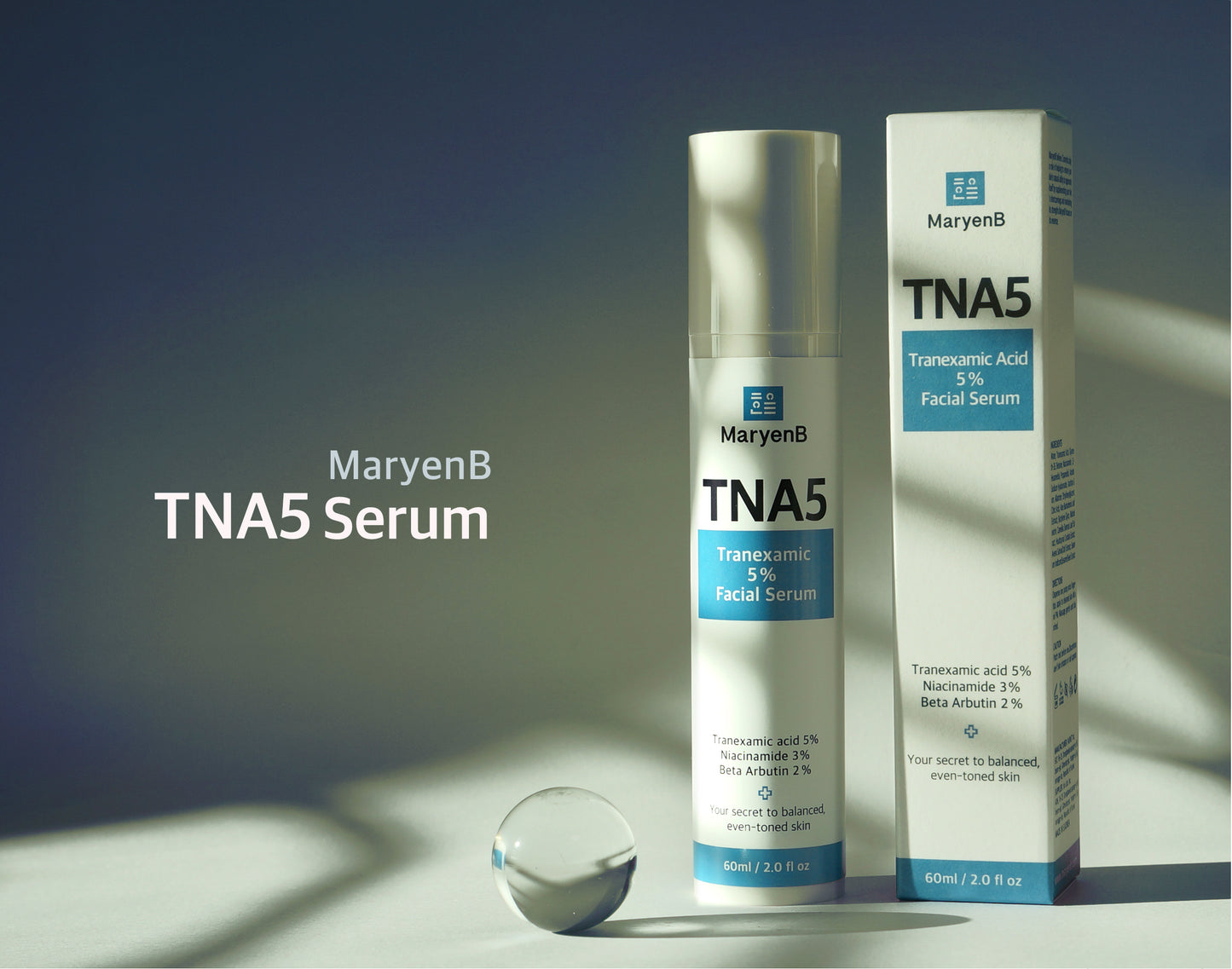 MaryenB Tranexamic Acid 5% Serum | Dark Spot & Melasma Care with Niacinamide, Arbutin & Hyaluronic Acid