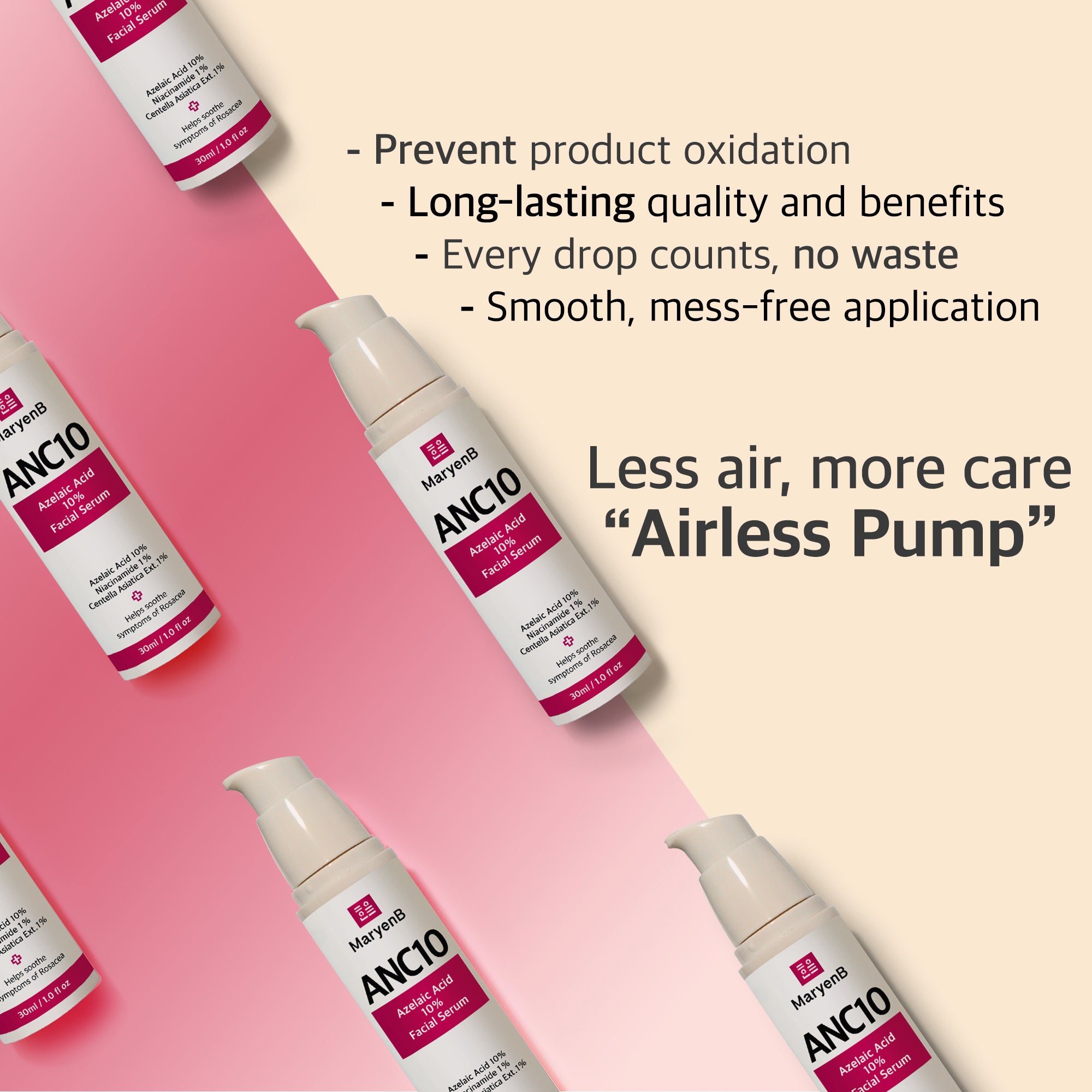MaryenB ANC10 Azelaic Acid 10% Serum 1 Fl Oz - Acne Treatment