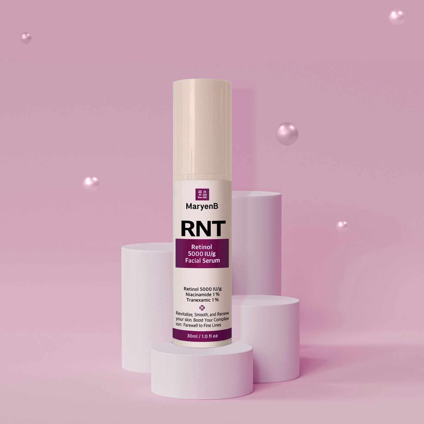 MaryenB Retinol 5000 IU Serum | Fine Lines & Uneven Tone Anti-Aging Care with Niacinamide & Tranexamic Acid