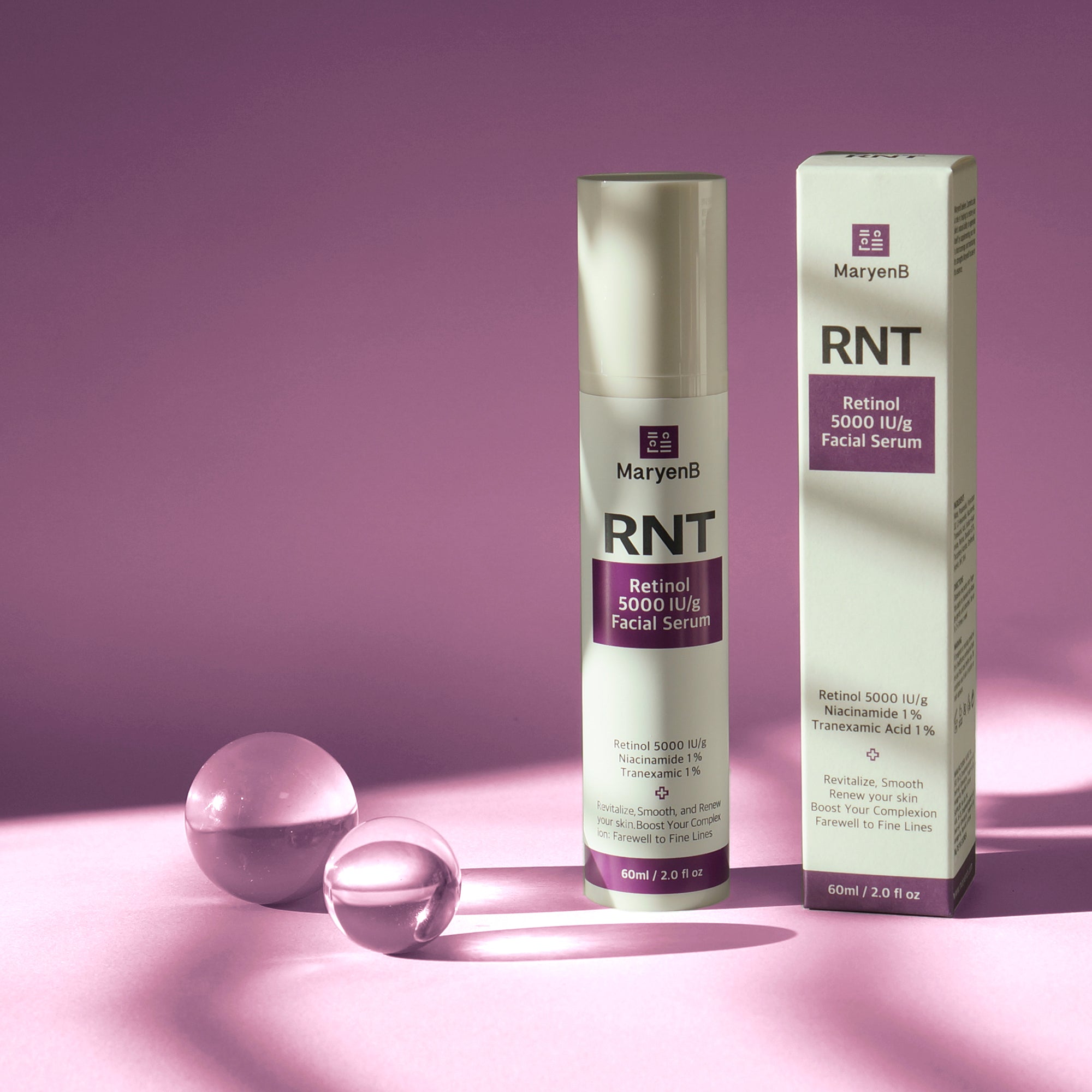 MaryenB RNT Retinol 5000IU Night Serum 2 Fl Oz - Anti-Aging Treatment