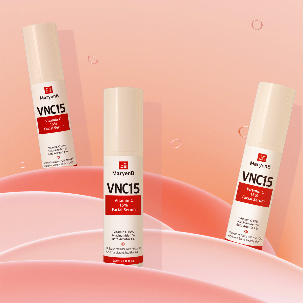 Revitalice su piel con el suero VNC15: 15 % de vitamina C y niacinamida para mejorar la luminosidad y la elasticidad 