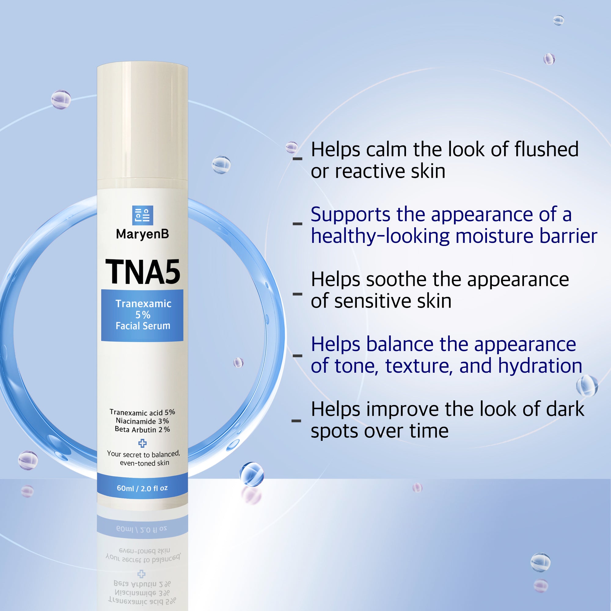MaryenB TNA5 Tranexamic Acid 5% Serum 2 Fl Oz - Dark Spot Treatment